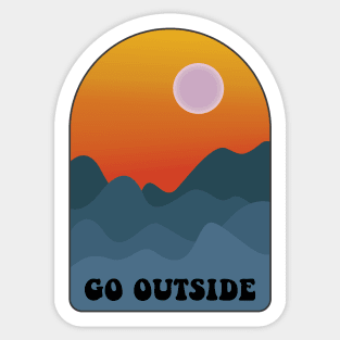 Go Outside Sticker